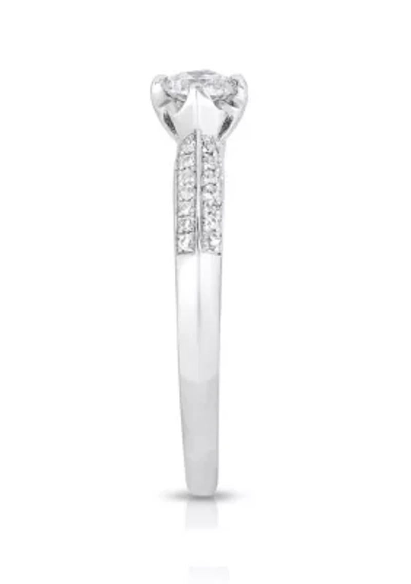 1/3 C.T.T.W Diamond 10Kt Gold Engagement Ring