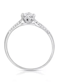 1/3 C.T.T.W Diamond 10Kt Gold Engagement Ring