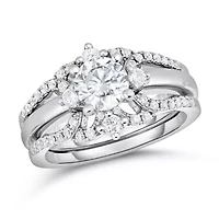 1CTW Diamond 14kt Gold White Ring