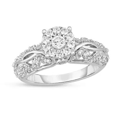 3/4CTW Diamond 14kt Gold White Ring
