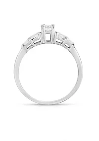 3/8 C.T.T.W Diamond 14Kt Gold Engagement Ring