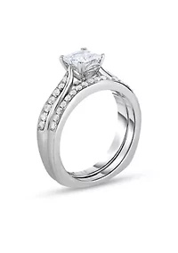 1 3/8 C.T.T.W Diamond 14Kt Gold Bridal Set