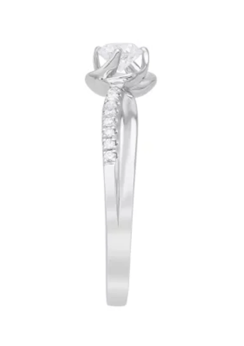 1/3 C.T.T.W Diamond 10Kt Gold Engagement Ring