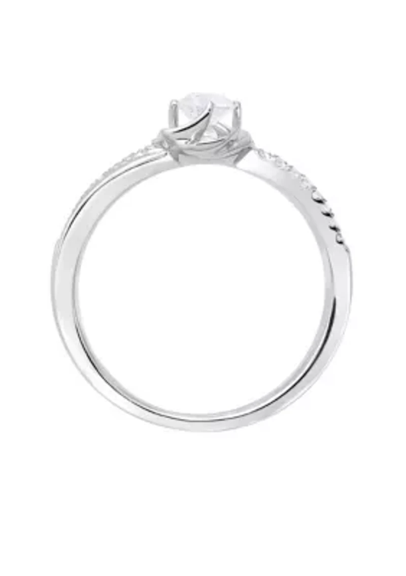 1/3 C.T.T.W Diamond 10Kt Gold Engagement Ring