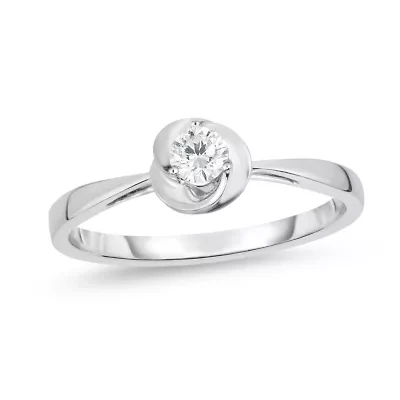 1/6CTW Diamond 10kt Gold White Ring