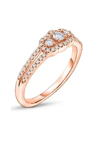 1/ C.T.T.W Diamond 14Kt Gold Engagement Ring
