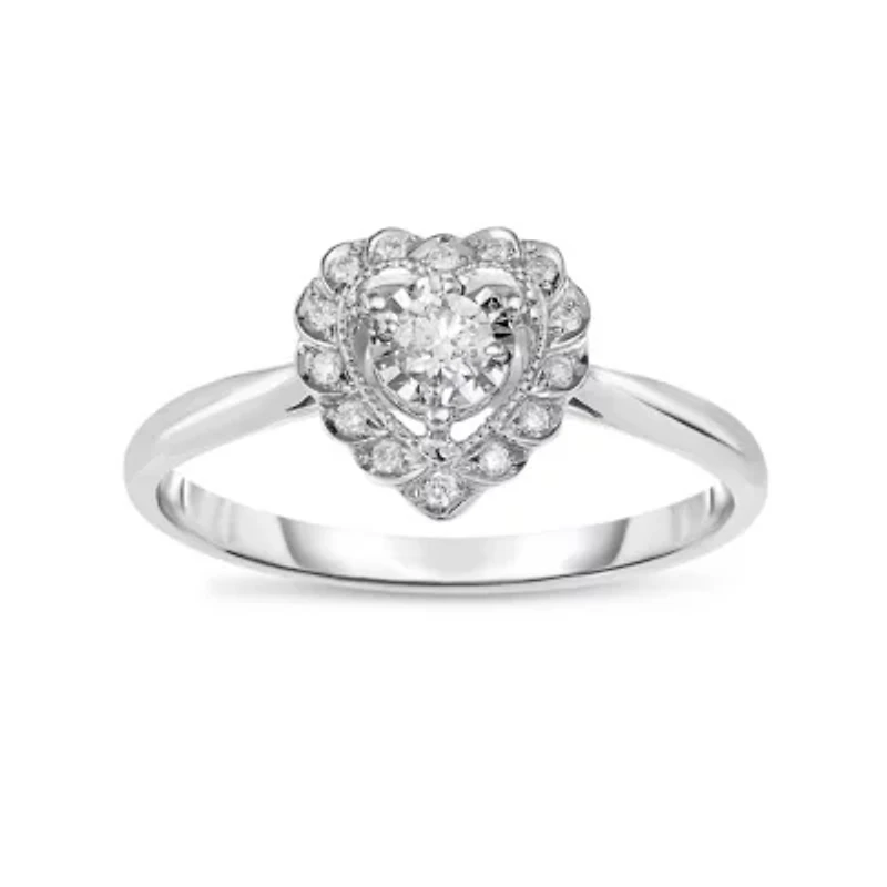 1/6CTW Diamond 10kt Gold White Ring