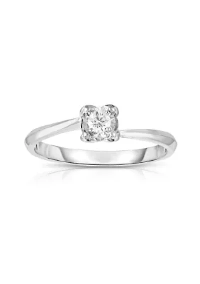 1/10 C.T.T.W Diamond 10Kt Gold Engagement Ring