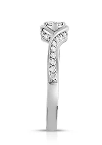 1/3 C.T.T.W Diamond 10Kt Gold Engagement Ring