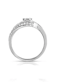 1/3 C.T.T.W Diamond 10Kt Gold Engagement Ring