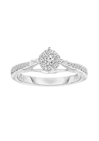1/3 C.T.T.W Diamond 10Kt Gold Engagement Ring
