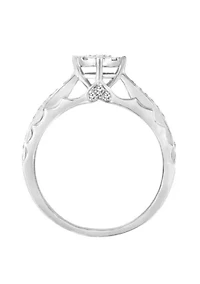 1/3 C.T.T.W Diamond 10Kt Gold Engagement Ring