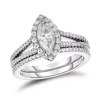 1-1/5CTW Diamond 14kt Gold White Ring