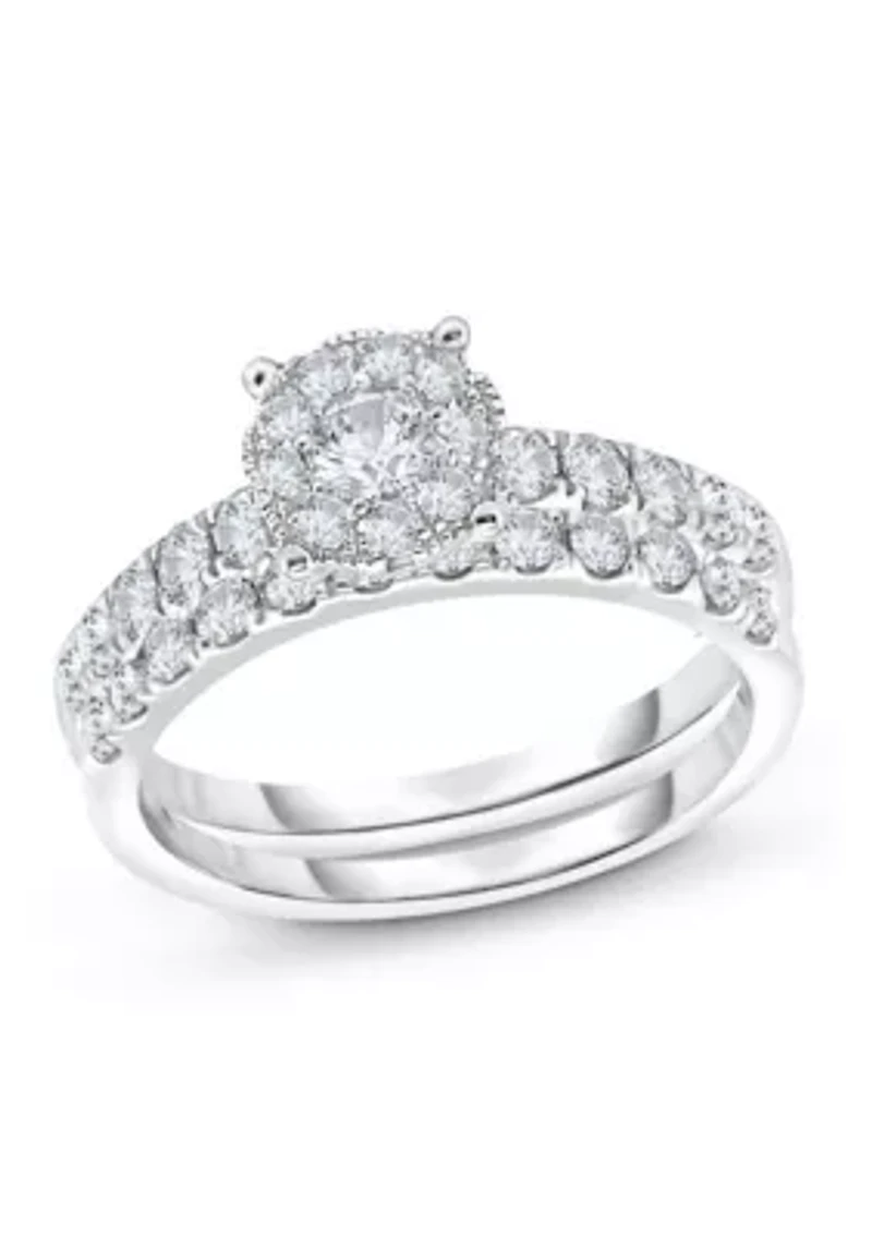 C.T.T.W Diamond 14Kt Gold Bridal Set