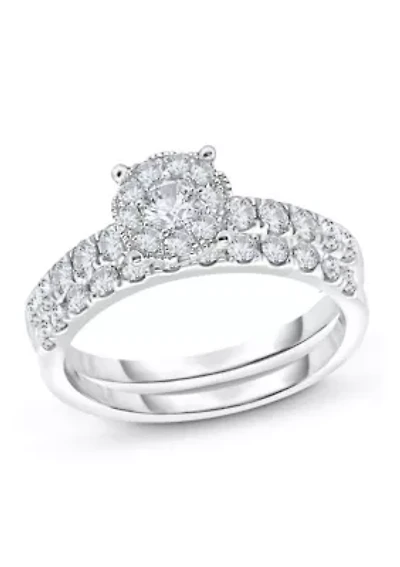 C.T.T.W Diamond 14Kt Gold Bridal Set