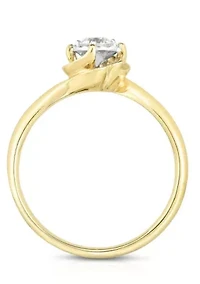 1/5 C.T.T.W Diamond 10Kt Gold Engagement Ring