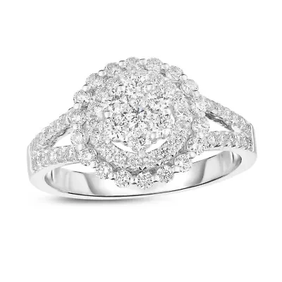 1CTW Diamond 14kt Gold White Ring