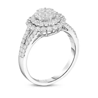 1CTW Diamond 14kt Gold White Ring