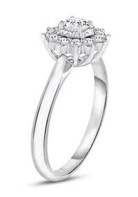 3/8 C.T.T.W Diamond 10Kt Gold Engagement Ring