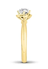 1/5 C.T.T.W Diamond 14Kt Gold Engagement Ring