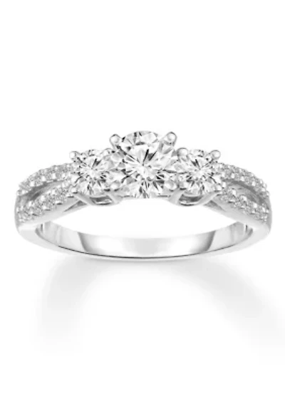 C.T.T.W Diamond 14Kt Gold Engagement Ring