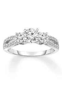 C.T.T.W Diamond 14Kt Gold Engagement Ring