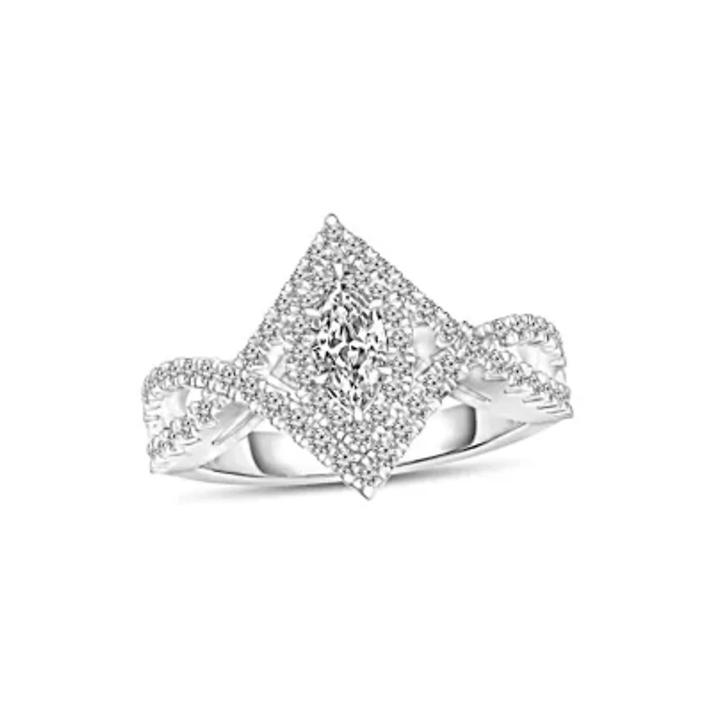 3/4CTW Diamond 14kt Gold White Ring