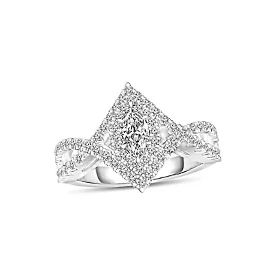 3/4CTW Diamond 14kt Gold White Ring