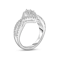3/4CTW Diamond 14kt Gold White Ring