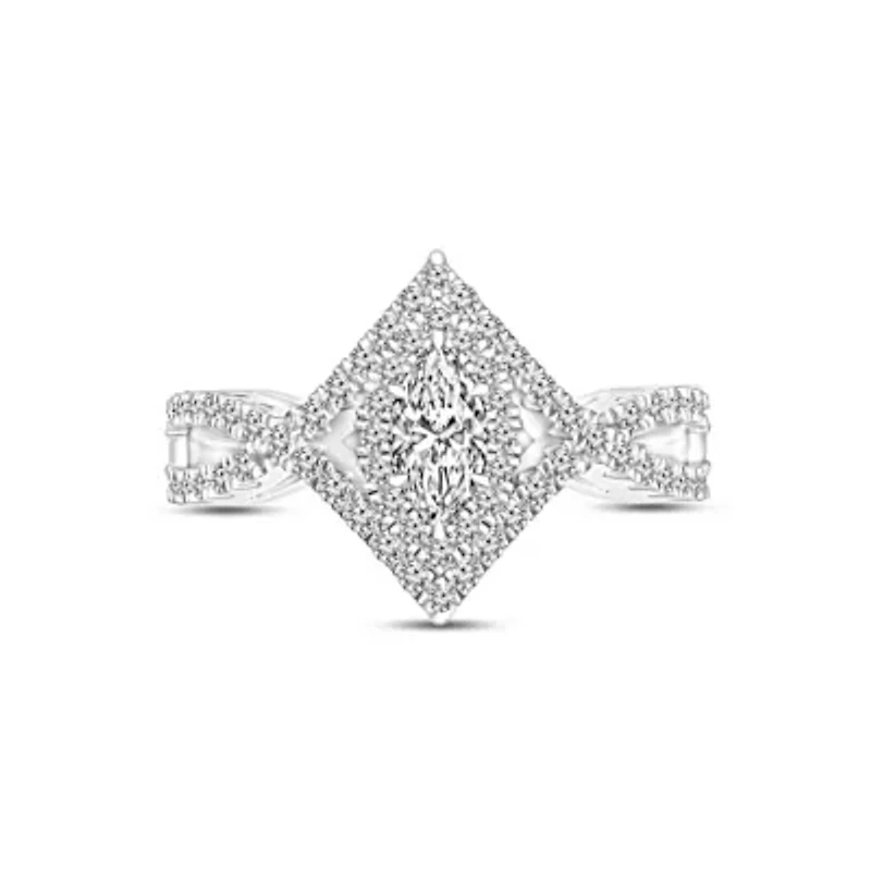 3/4CTW Diamond 14kt Gold White Ring