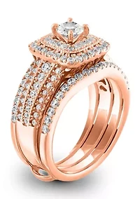 1 3/4 C.T.T.W Diamond 14Kt Gold Bridal Set