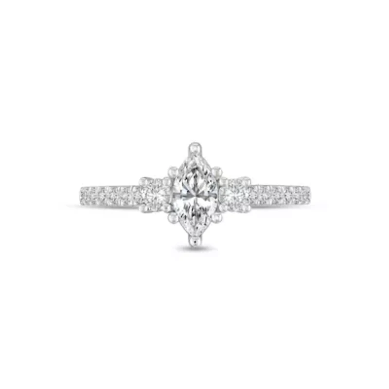 5/8CTW Diamond 14kt Gold White Ring