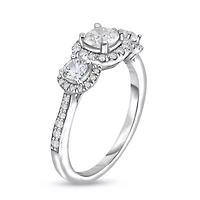 1CTW DIA 14K White Gold  Ring