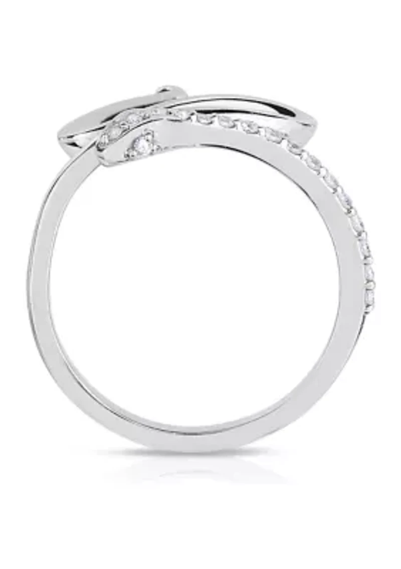 1/5 C.T.T.W Diamond 10K Snake Ring