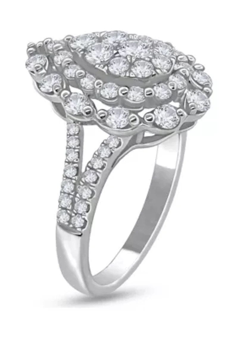 1 3/4 C.T.T.W Diamond 14K Fashion Ring