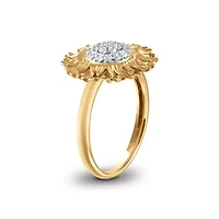 1/5CTW Diamond 10kt Gold Yellow Ring
