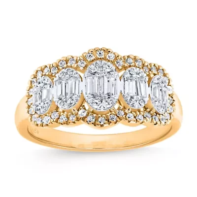 Lab Created Sterling Silver 1/2 Cttw Lab-Grown GH/SI2 Diamond Ring