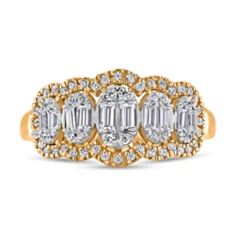Lab Created Sterling Silver 1/2 Cttw Lab-Grown GH/SI2 Diamond Ring