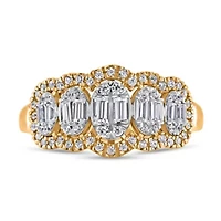 Lab Created Sterling Silver 1/2 Cttw Lab-Grown GH/SI2 Diamond Ring