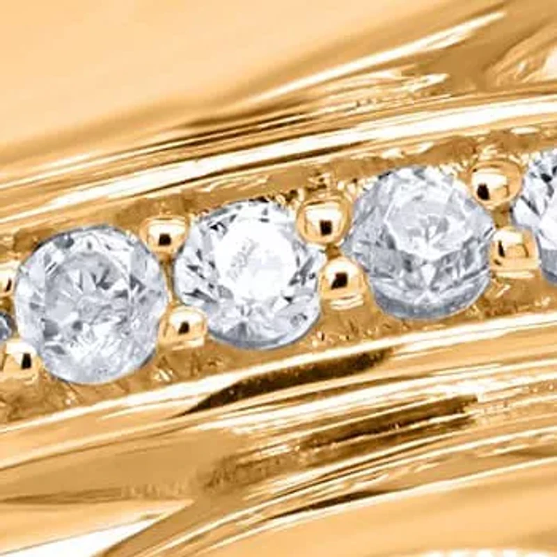 Lab Created Sterling Silver 1/ Cttw Lab-Grown GH/SI2 Diamond Ring