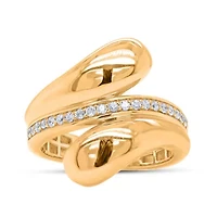 Lab Created Sterling Silver 1/ Cttw Lab-Grown GH/SI2 Diamond Ring