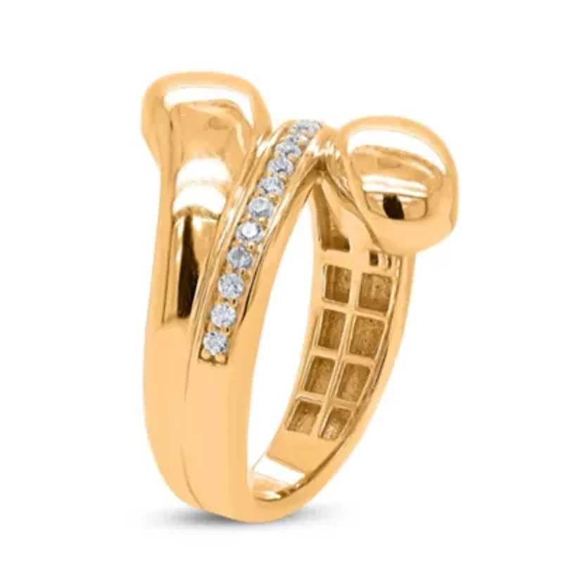 Lab Created Sterling Silver 1/ Cttw Lab-Grown GH/SI2 Diamond Ring