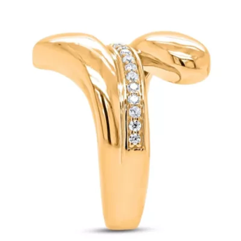 Lab Created Sterling Silver 1/ Cttw Lab-Grown GH/SI2 Diamond Ring