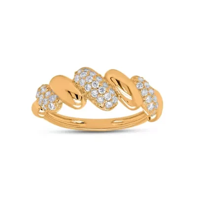 Lab Created Sterling Silver 3/8 Cttw Lab-Grown GH/SI2 Diamond Ring