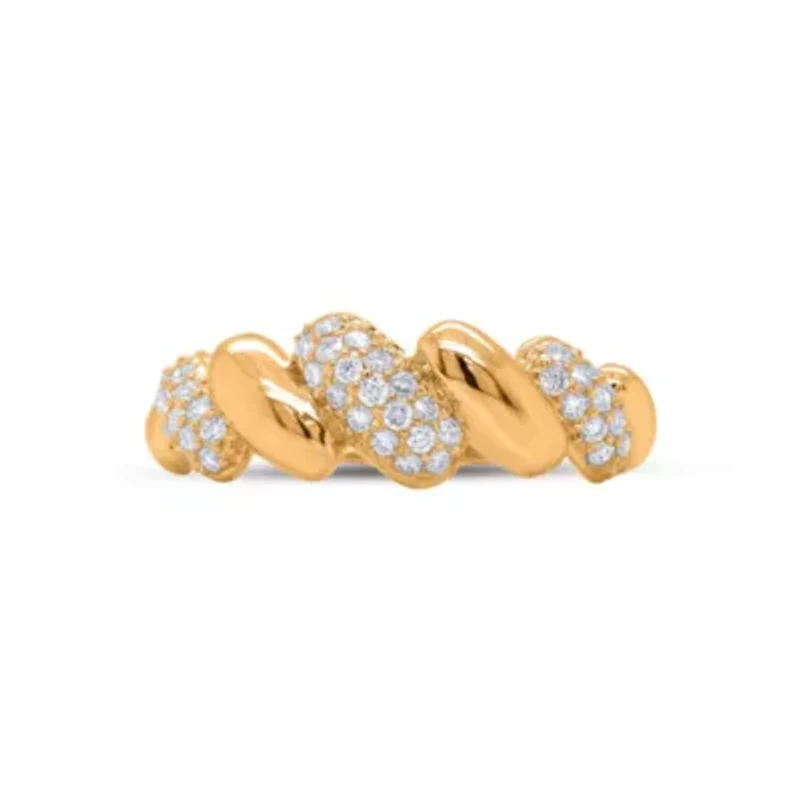 Lab Created Sterling Silver 3/8 Cttw Lab-Grown GH/SI2 Diamond Ring