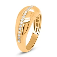 Lab Created Sterling Silver 1/5 Cttw Lab-Grown GH/SI2 Diamond Ring