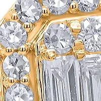 Lab Created Sterling Silver 1 Cttw Lab-Grown GH/SI2 Diamond Ring