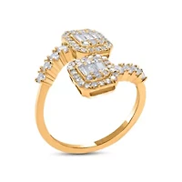 Lab Created Sterling Silver 1 Cttw Lab-Grown GH/SI2 Diamond Ring