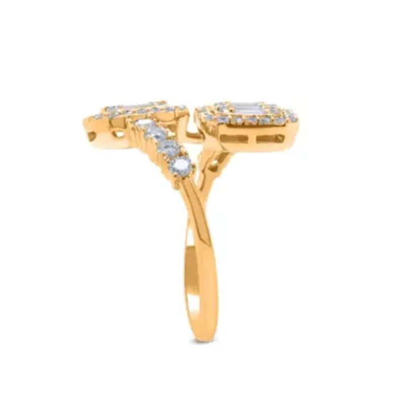 Lab Created Sterling Silver 1 Cttw Lab-Grown GH/SI2 Diamond Ring