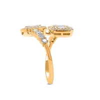 Lab Created Sterling Silver 1 Cttw Lab-Grown GH/SI2 Diamond Ring